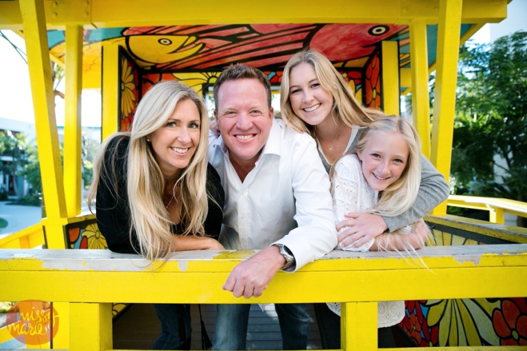 Awesome backdrop, awesome family . McKenna + Kamryn . Hermosa Beach family photographer