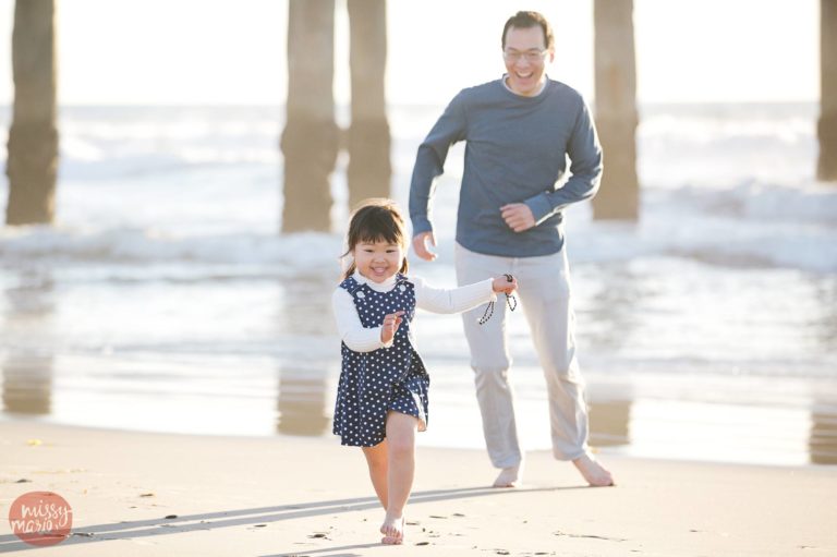 Happy . Hermosa Beach family photographer . Missy Marie Photography
