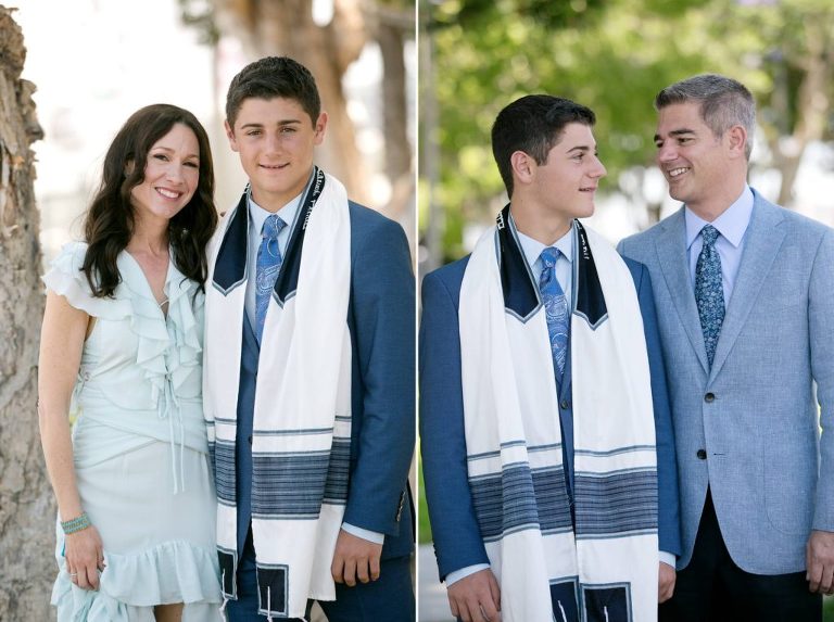 mom and dad with bar mitzvah
